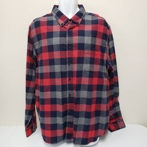 Goodfellow Mens Flannel Button Shirt Size XXL